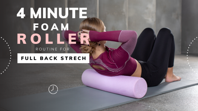 4 Minute TRENDING Full back streching with foam Roller|| Anjyog